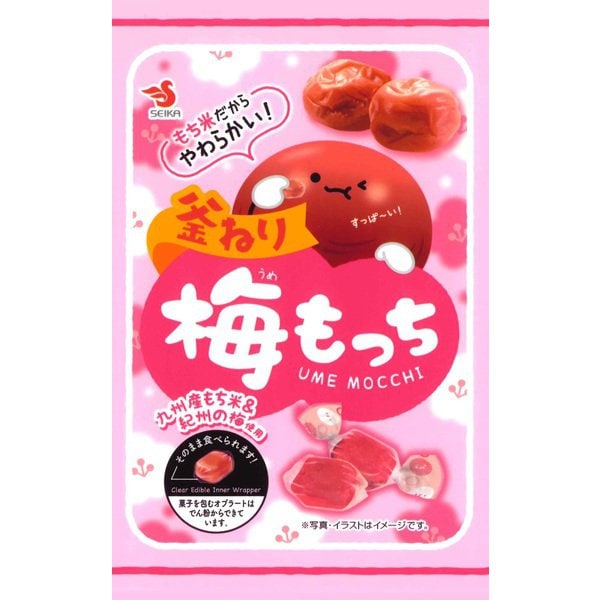 Seika Foods Ume Mochi 32g – Chewy Rice Cake with Plum Flavor