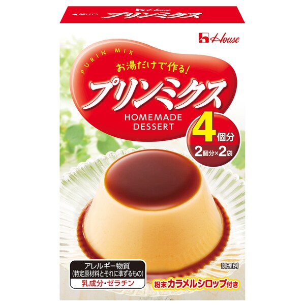House Foods Pudding Mix 74g | Easy Homemade Japanese Custard with Caramel Syrup