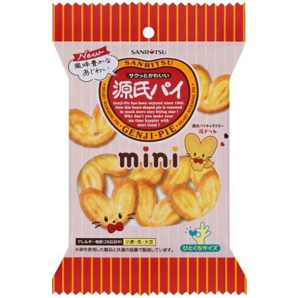Sanritsu Seika Mini Genji Pie 38g – Heart-Shaped Japanese Butter Pie