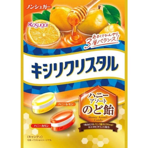 Kasugai Seika Xyli Crystal Honey Assorted Throat Candy 63g