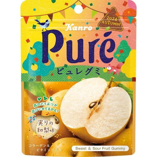 Pure gummy Japanese pear 52g