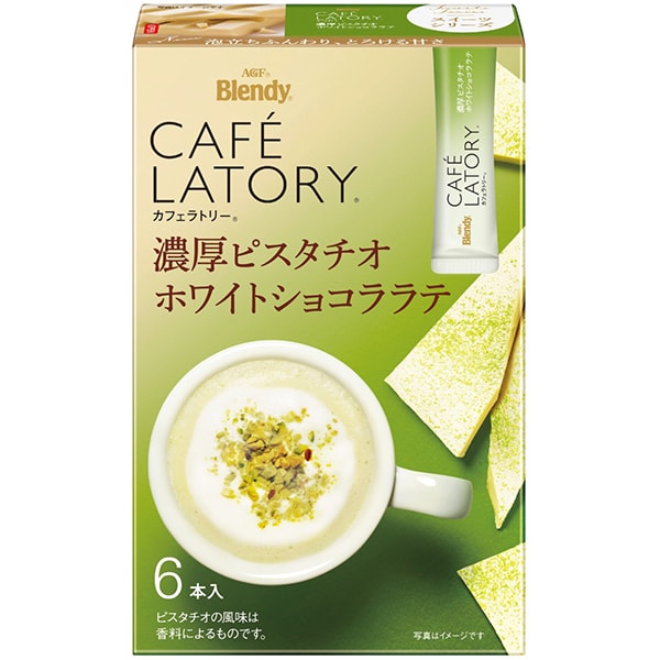 Blendy Café Latory Stick Rich Pistachio White Chocolate Latte 6 sticks