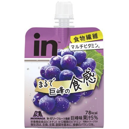 Morinaga in Gelee Japanisches Nährstoffgelee-Getränk – Energie, Vitamine, Mineralien & Obst | 150–180 g