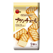 Bourbon Blanctures 9 Pieces – Delicate Langue de Chat Cookies with Smooth Chocolate