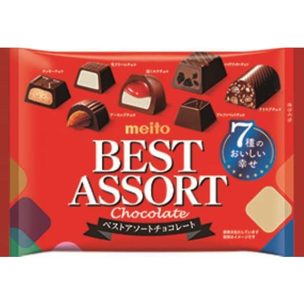 Meito Best Assorted Chocolate – 7 Varieties for Every Occasion 114g