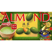 Meiji Almond Chocolate Matcha 67g – Uji Matcha Green Tea Almond Chocolates