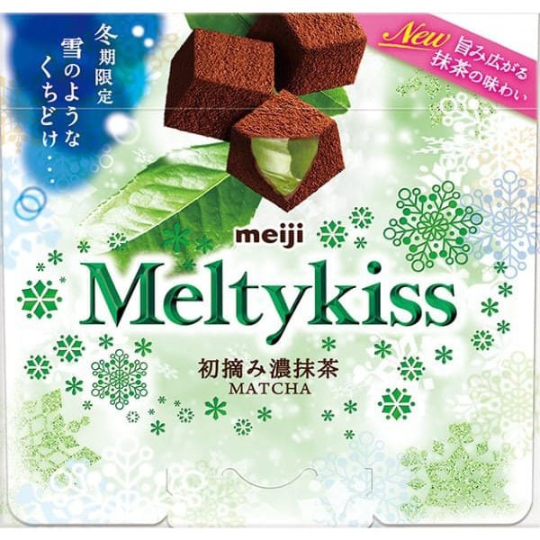 Limited winter edition! Melting chocolates with Matcha MELTY KISS sprinkles from Meiji 53g