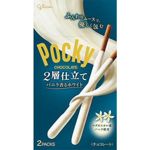 Glico Pocky 2-Layered Vanilla-Scented White – Light and Luxurious