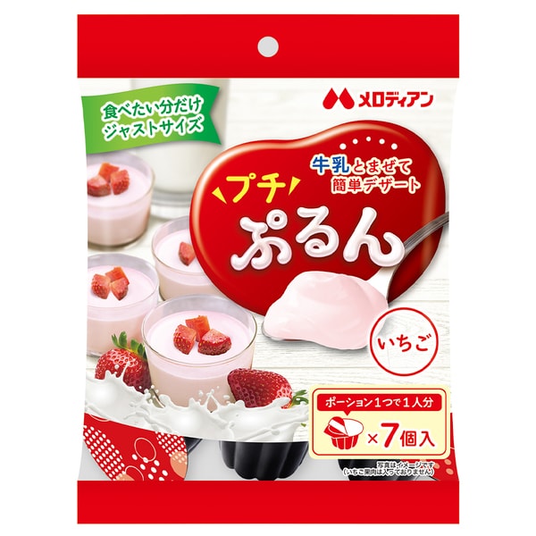 Melodian Petit Purun Strawberry 154g | Japanese Strawberry Jelly Dessert Base