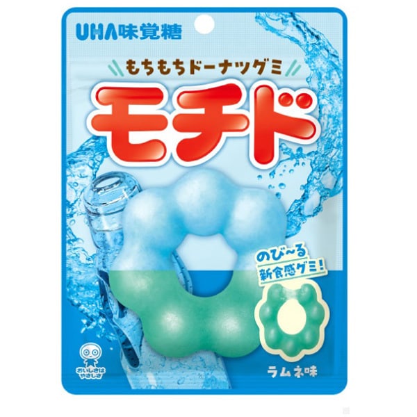 UHA Mikakuto Mochido Ramune Flavor Gummy in Doughnut shape – 40g