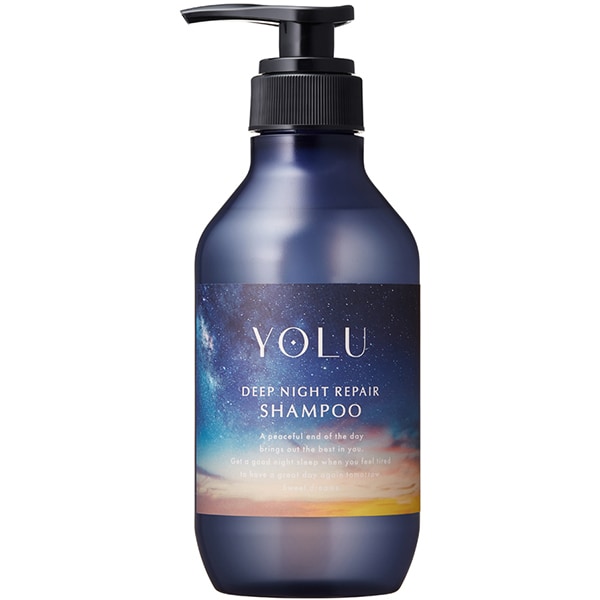 YOLU Deep Night Repair Shampoo – Dry & Frizzy Hair, Ceramide-Inspired Moisture Care [Alcohol-free] 400ml