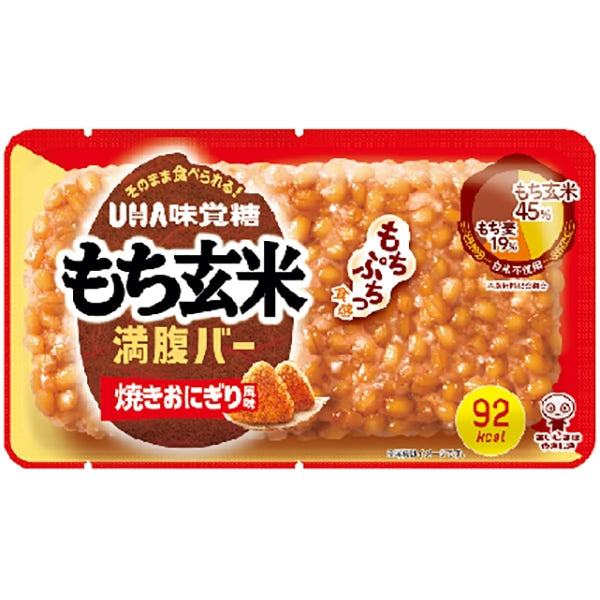 UHA Mikakuto Mochi Brown Rice Manpuku Bar – Grilled Rice Ball Flavor 55g