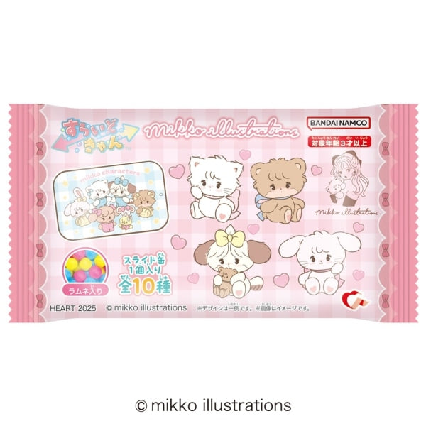 Heart – Sliding Candy Mikko Illustrations Ramune Candy 6g