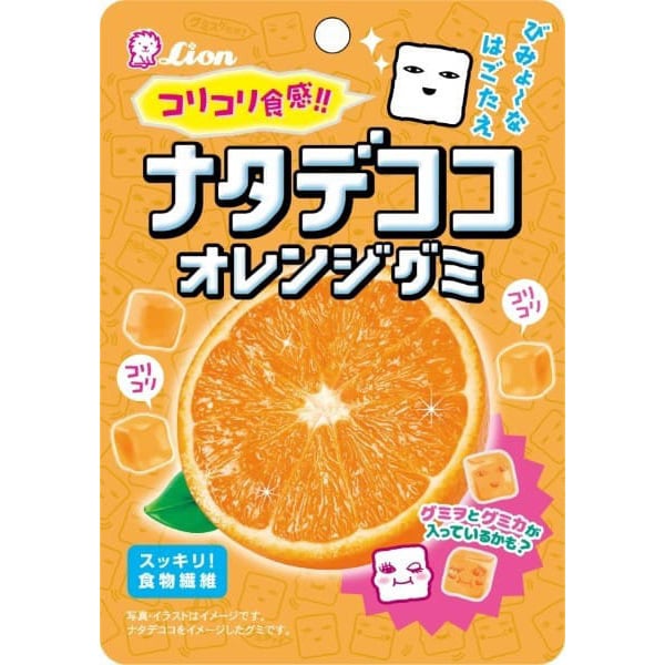 Lion Confectionery Nata de Coco Orange Gummy 40g