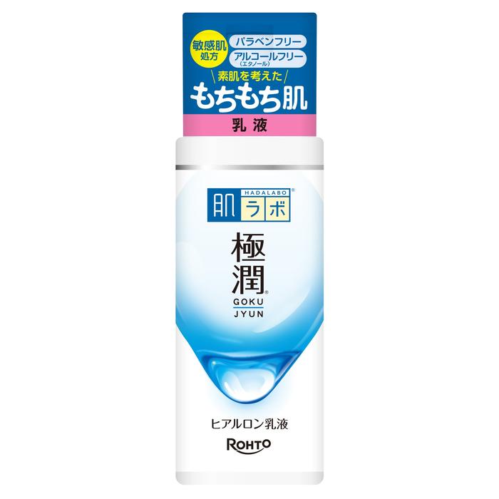Hada Labo Gokujyun - Moisturizing face milk with 3 types of hyaluronic acid Gokujyun 140 ml [Alcohol-free]