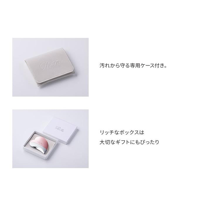 ReFa HEART COMB GUA SHA 2-Way Chrome-Plated Hair Comb and Massage Tool