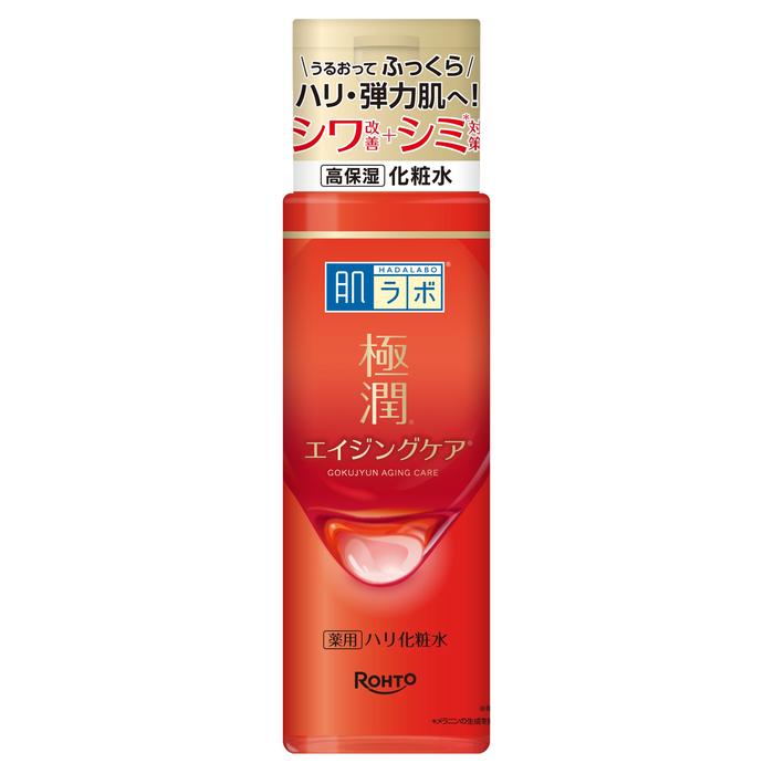 Hada Labo Gokujyun Aging Care - Lotion with Elastin, Collagen and Hyaluronic Acid 170 ml [Alcohol-free]