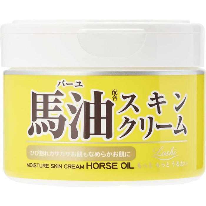 COSMETEX ROLAND Bayu Loshi Moist Aid Horse Oil Skin Cream 220g [with Alcohol]