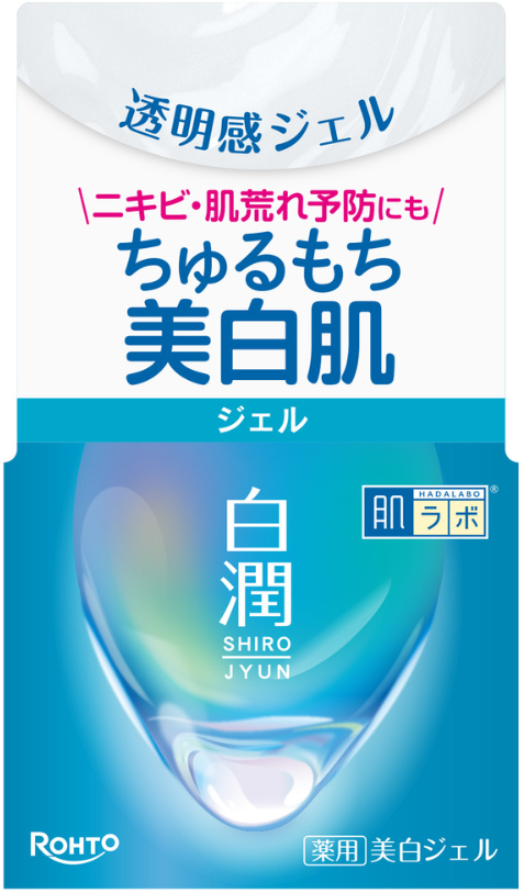 Hada Labo Shirojyun Medicinal Whitening Gel – Brightening Gel for Dark Spots & Freckles, With Tranexamic Acid 100g [Alcohol-free]