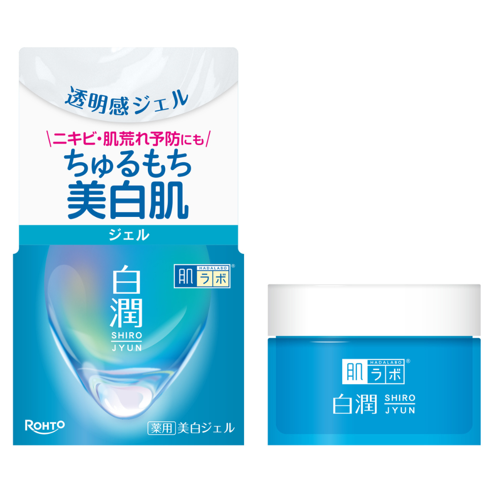 Hada Labo Shirojyun Medicinal Whitening Gel – Brightening Gel for Dark Spots & Freckles, With Tranexamic Acid 100g [Alcohol-free]