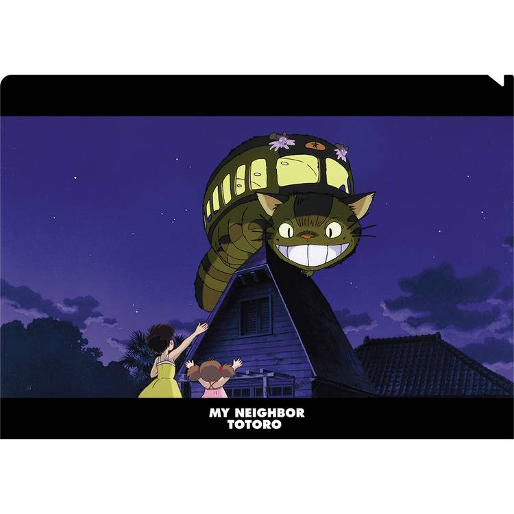 Movic Studio Ghibli My Neighbor Totoro A4 Clear File – Catbus on the Roof