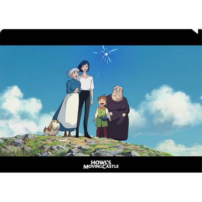 Movic Studio Ghibli Howl’s Moving Castle A4 Clear File – Group Design