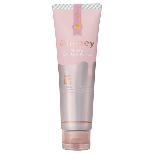 &Honey Melty Moist Repair Hair Pack - Smoothing and shiny hair mask based on honey 130ml [Alcohol-free]