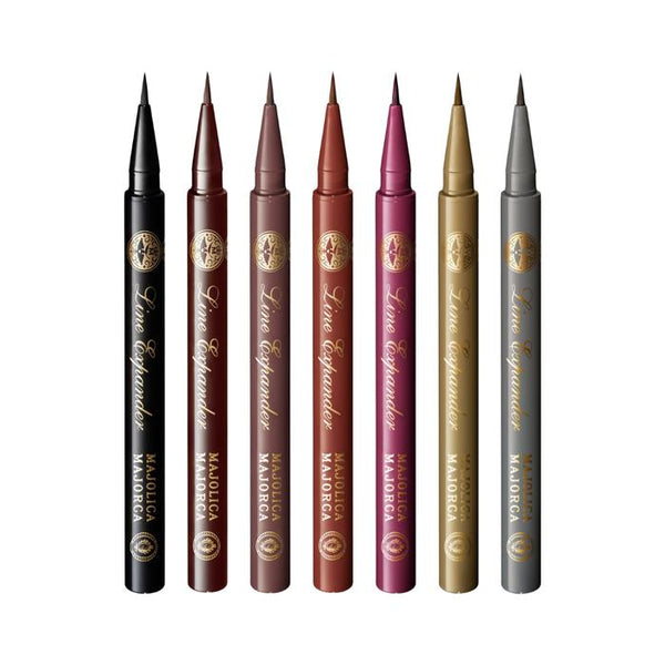 MAJOLICA MAJORCA Line Expander Liquid Eyeliner 0.5mL – Ultra-Fine Tip, Dense Color, 12-Hour Wear, Waterproof & Warm-Water Removable［Alcohol-free]