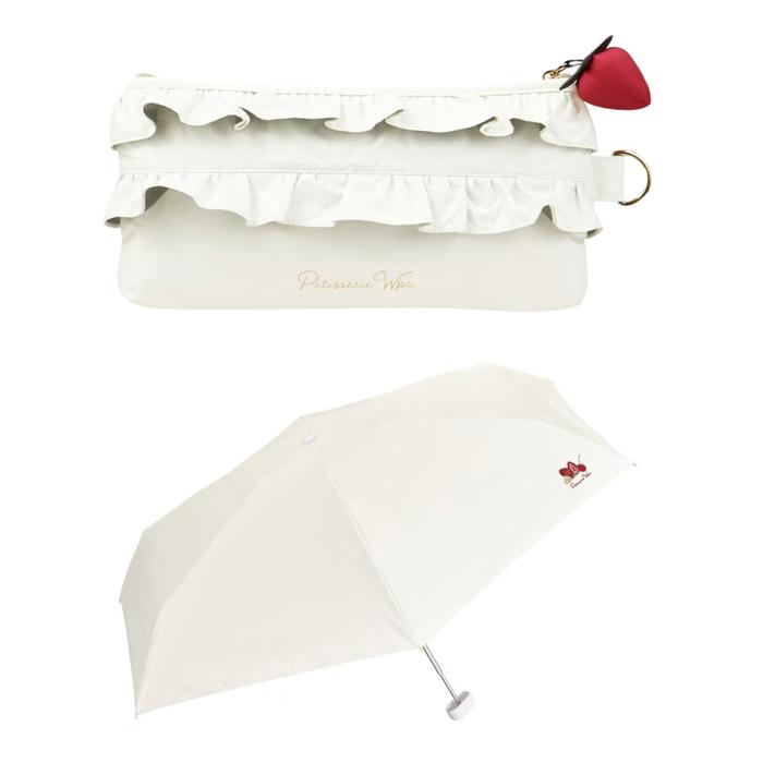 Wpc. Cake Motif Mini Folding UV Parasol – 100% Light Blocking, UPF50+