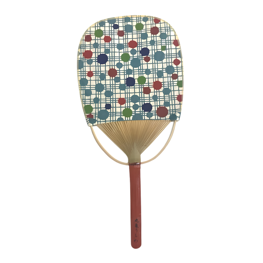 Japanese Marugame Uchiwa Fan – Traditional Bamboo & Washi Paper Hand Fan (Various Patterns)