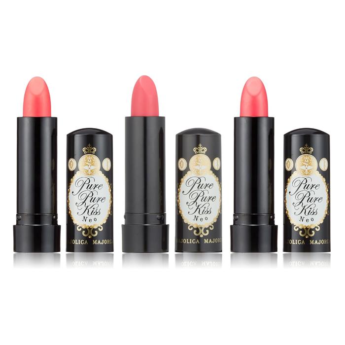 MAJOLICA MAJORCA Pure Pure Kiss NEO Fragrance-Free Sheer Lipstick (PK313 / PK402 / RD312) – 2.3g［Alcohol-free]