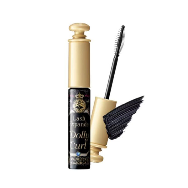 MAJOLICA MAJORCA Lash Expander Dolly Curl Mascara – BK921 Pure Black / BR522 Cocoa Brown 6g | Waterproof Long & Curl Mascara［Alcohol-free]