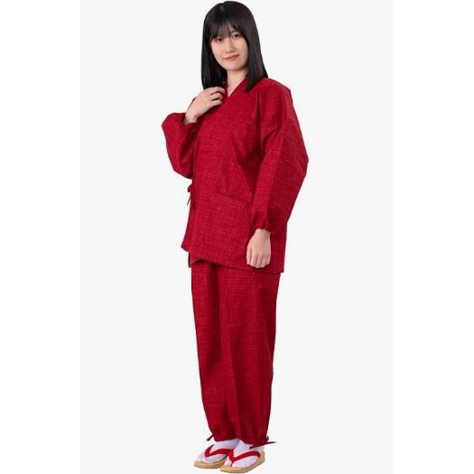 Ai Ai Women's Tsumugi-Style Samue – 100% Cotton, Made in Japan