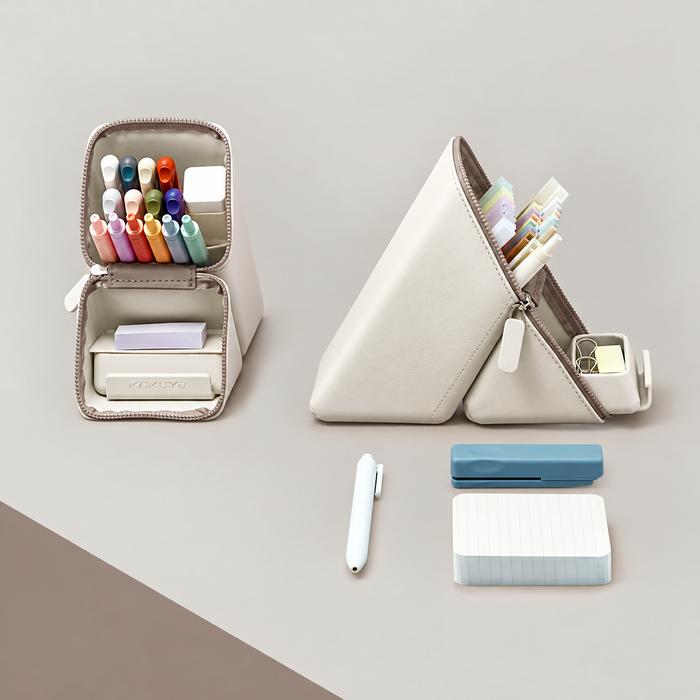 SONIC KAKUSTA Wide Portable Pen Stand with Drawer – 3 Colors