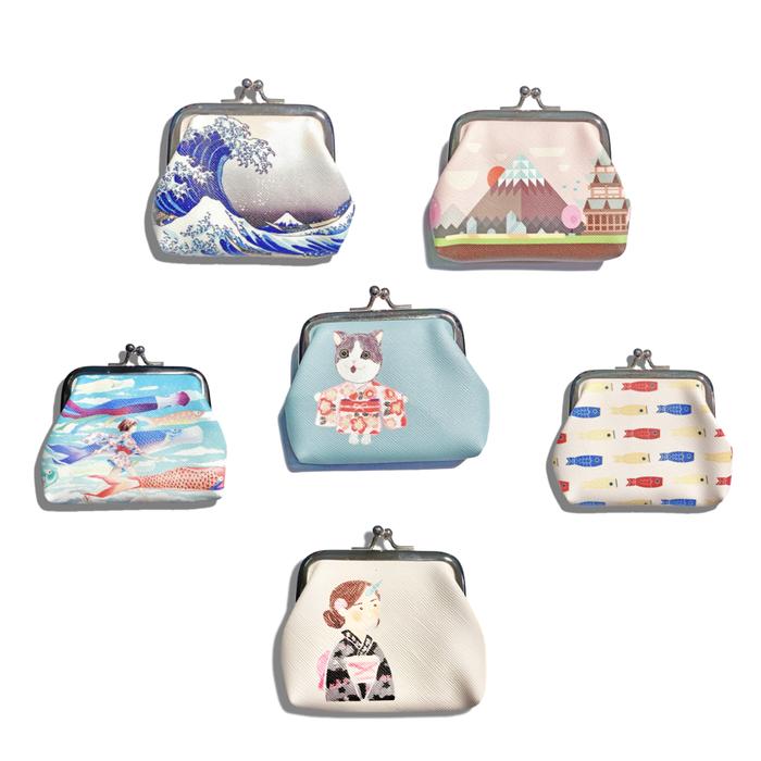 Japanese Kiss-Lock Coin Purse – Traditional Japanese Designs