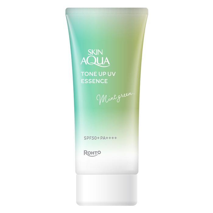Skin Aqua Tone Up UV Essence Mint Green – Redness Correction Sunscreen with SPF50+ PA++++ 80g [With alcohol]