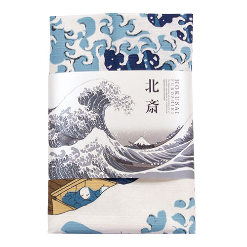 Ukiyo-e Furoshiki The great wave off Kanagawa Design – Made in Japan | 104cm Cotton Wrap