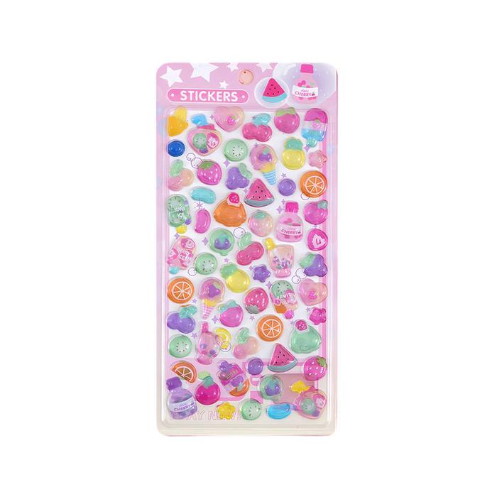 Kawaii 3D Puffy Epoxy Sticker Sheet – Decorative Stickers