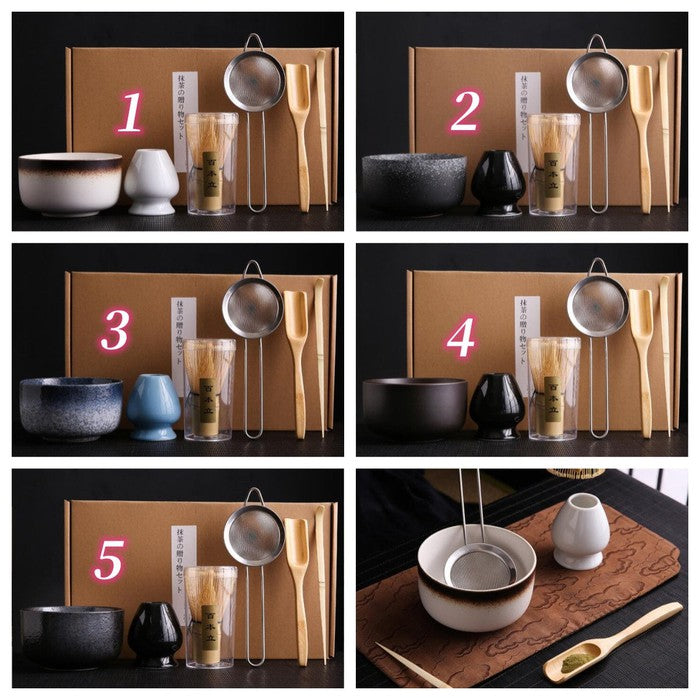 Japanese Matcha Tea Set – Complete Tea Ceremony Essentials *5 color options