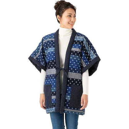 Watanosato 女士久留米半天 – 隨機拼布夜行服風格，日本製造
