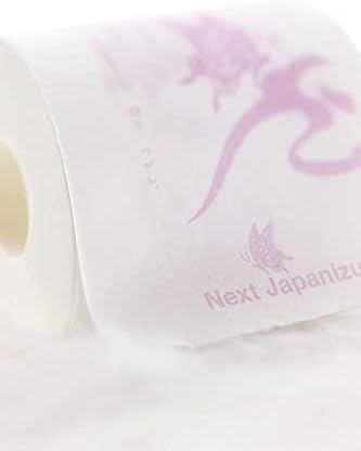 Hamisho Premium Japanisches Toilettenpapier – Luxus 2-lagig aus reinem Zellstoff, eingewickelt in Tosa Washi