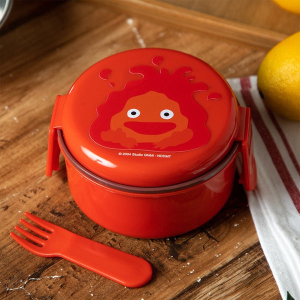 Howl’s Moving Castle Calcifer Antibacterial Two-Tier Lunch Box