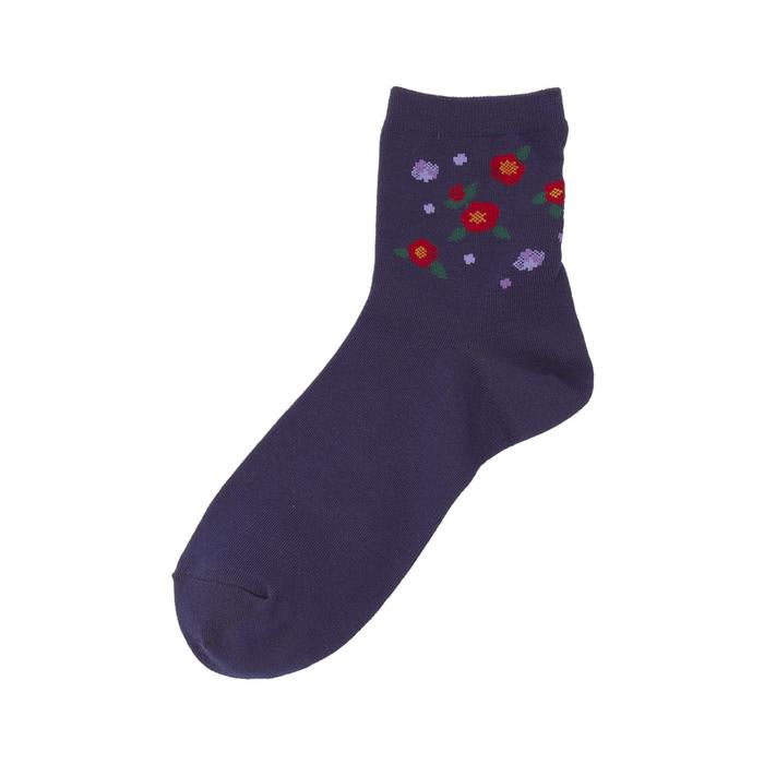 Studio Ghibli Spirited Away No-Face Short Socks – Blue Purple, 23–25 cm