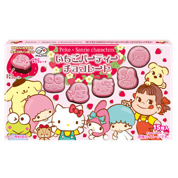 Pekoe x Sanrio Strawberry Party Chocolate 40g – Adorable Two-Layer Chocolate Treat