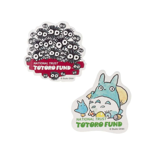 Totoro Fund Goods Die-cut Sticker Orange Color Set (Makkuro Crossuke/Furoshiki Totoro) [S-309]