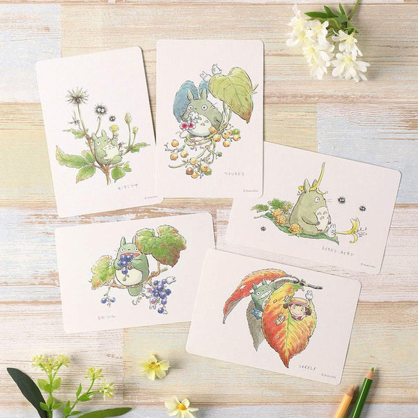 Totoro Fund Goods 5 postcards (flowers) [S-103]