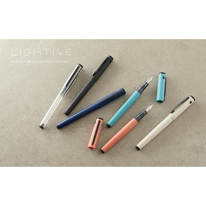 PILOT LIGHTIVE Fountain Pen – Lightweight Cartridge & Converter Type, 6 Colors, Fine / Medium Nib