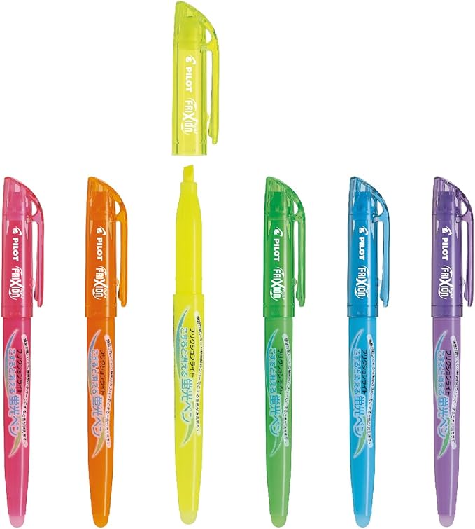 PILOT FriXion Light Erasable Highlighter – Regular Color 6-Color Set