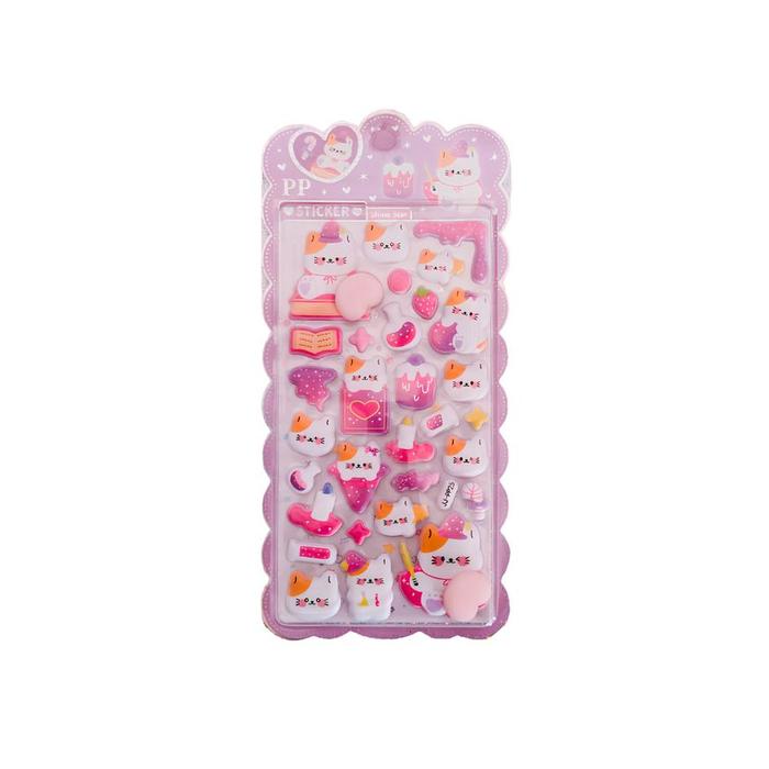 3D Puffy Animal Stickers – 1 Sheet (8 Designs Available)