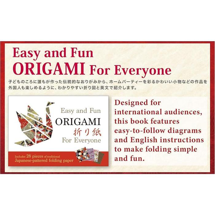 Easy and Fun ORIGAMI For Everyone – English Guide to Japanese Origami Culture (Paperback)